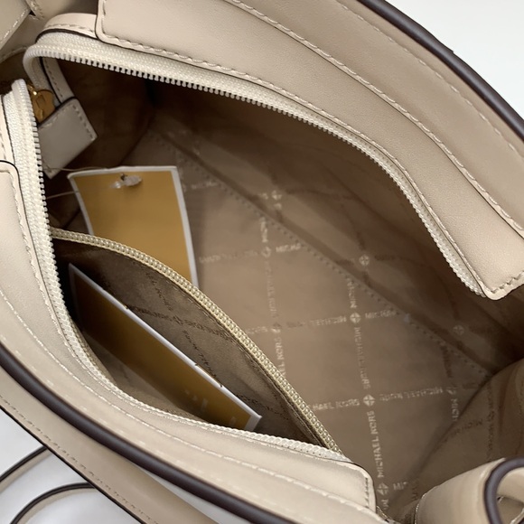 MICHAEL KORS Hamilton Small Two-Tone Satchel GOLDEN ROD MULTI color - Picture 13 of 16